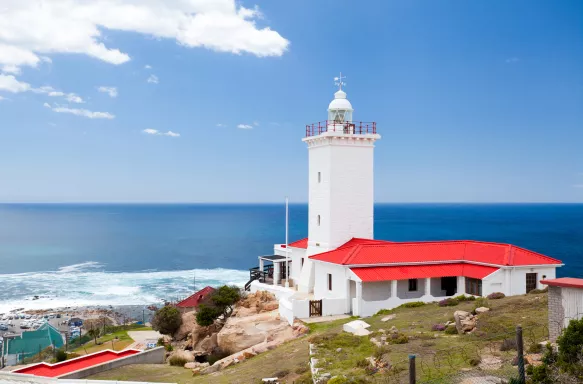 Lighthouse in Mossel bay, South Africa