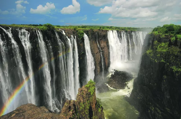 Victoria Falls at Mosi-oa-Tunya National Park in Zambia, Africa