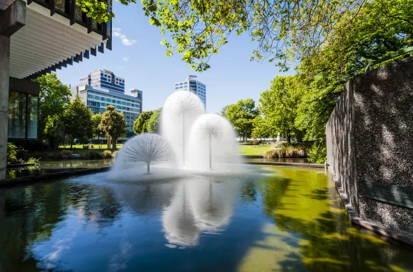 Ferrier Fountain in Victoria Square, Christchurch New Zealand