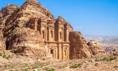 The Ad Deir Monastery of Petra in Petra, Jordan