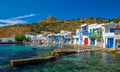 Greek fishing village Klima on Milos island, Greece