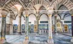 Interior of Tokpaki Palace in Istanbul, Turkey