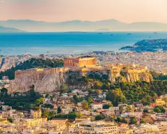 Aerial view of Athens, greece