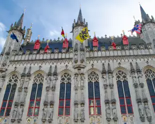 The City Hall of Bruges, Belgium.