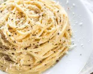 Plate of carbonara