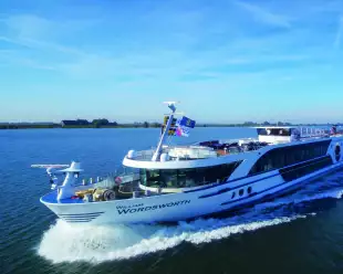 Exterior shot of the William Wordsworth cruise ship