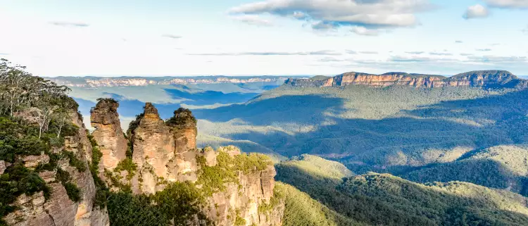 The Three Sisters in the Blue Mountains in Australia