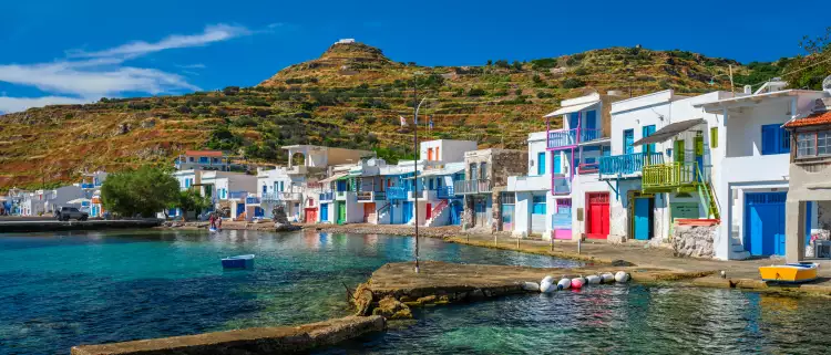 Greek fishing village Klima on Milos island, Greece