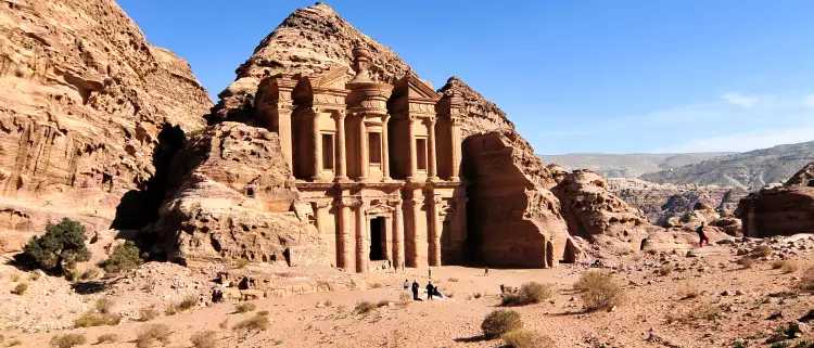 The Ad Deir monastery temple in Petra, Jordan