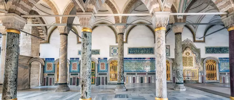 Interior of Tokpaki Palace in Istanbul, Turkey