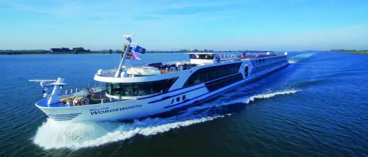 Exterior shot of the William Wordsworth cruise ship