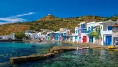 Greek fishing village Klima on Milos island, Greece
