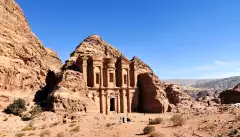 The Ad Deir monastery temple in Petra, Jordan