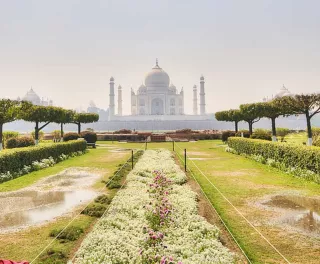 View of Taj Mahal from Mehtab Garden