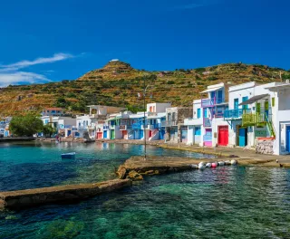 Greek fishing village Klima on Milos island, Greece