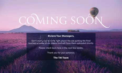 tour managers coming soon message